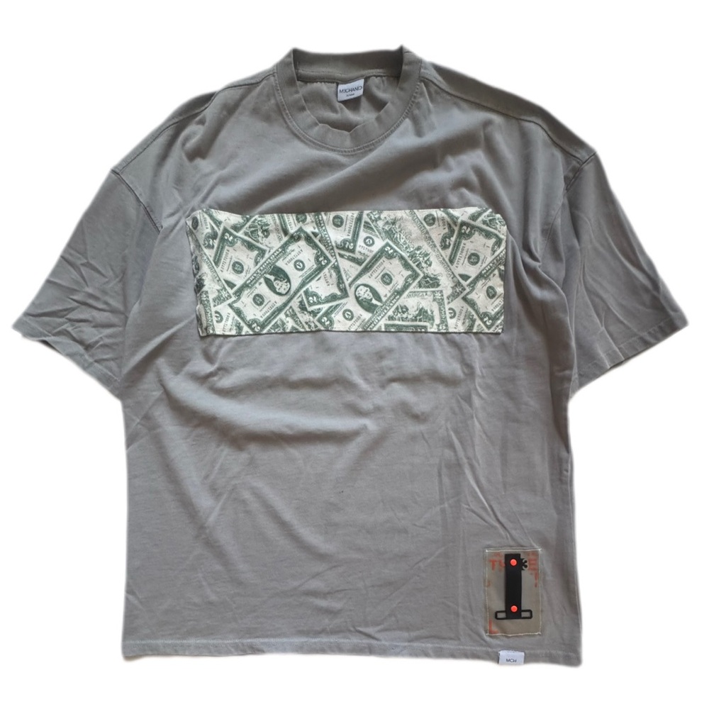 Designers Originals Gray and Green Short Sleeve Tee